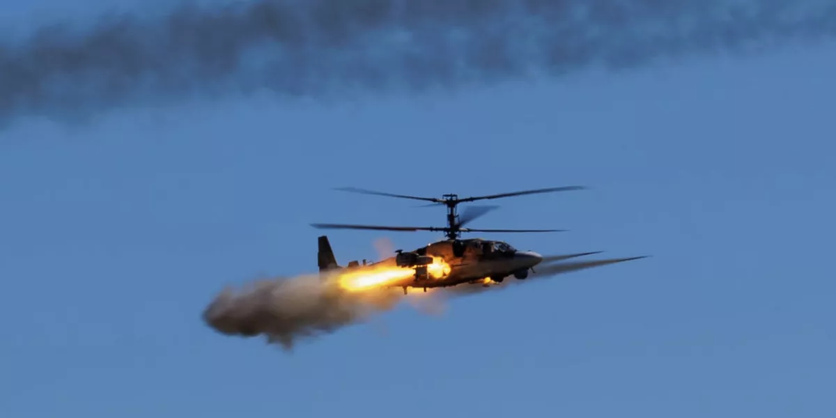 Вертолёты Ми-28Н нанесли удар по опорным пунктам и живой силе ВС Украины